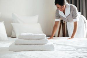 Hotel bed linen and towelling